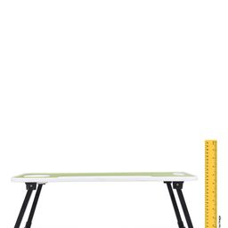 fab n funky Smart Multipurpose Foldable Laptop Table with Cup Holder Solid Colour  - Green image 3
