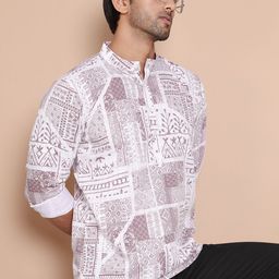 Jompers Men Geometric Printed Kurta-picture-16