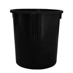 Kuber Industries 4 Pcs Black Open Dustbins - 5 L Each image 4