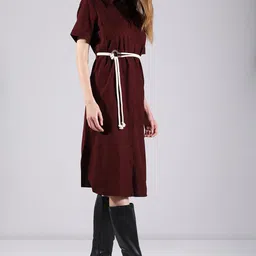 Vero Moda Formal Shirt Midi Dress-image-17