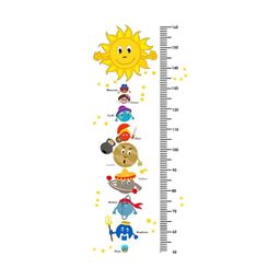 prettykrafts Yellow & Blue Height Measurement Waterproof Wall Sticker-image-71
