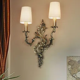 Fos Lighting Gold-Toned Aluminium Frustum Shaped Wall Lamp-image-62