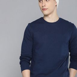 Mast & Harbour Men Solid Cotton Fleece Anti Odour Sweatshirt-image-101