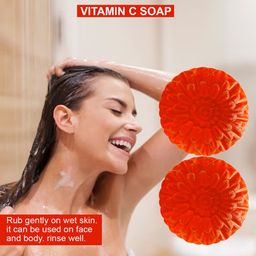 GROOVY Set Of 2 Cranberry Cleanse Vitamin C Bathing Soap - 100 g Each image 3