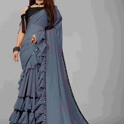 limtd Pure Georgette Saree-picture-49