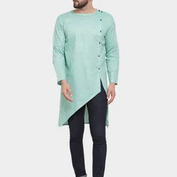 Aarsha Men Asymmetric Kurta-image-60