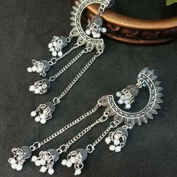 Efulgenz Contemporary Jhumkas Earrings-image-11
