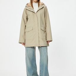 Koton Women Solid Hooded Parka Jacket-picture-8