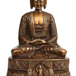 Exotic India Gold-Toned Buddha Idol Showpiece-image-35