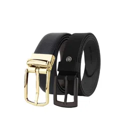 Hayes London Men Pack Of 2 Leather Reversible Formal Belt-image-69