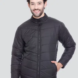 The Roadster Lifestyle Co Stand Collar Zipper Winter Jacket-53