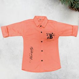 FASHION GRAB Boys Classic Fit Typography Printed Spread Collar Cotton Casual Shirt-image-75
