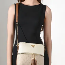 LAVIE Signature Women Colourblocked Crossbody Tasselled Sling Bag-26