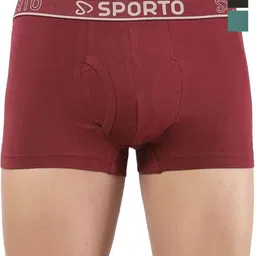 Sporto by Macho Men Pack Of 3 Anti-Rash Short Trunks Sprto_M1022-M(1)-Olv(1)-Prt(1)-S-picture-35