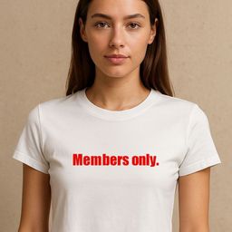 Art By Ritik Women Members Only Crop Tee T-shirt-image-32
