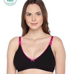 Inner Sense Antimicrobial Maternity Nursing Bra - Black-image-49