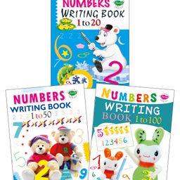Number Writing Practice Book Pack of 3 - English-19