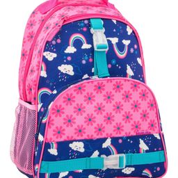 Stephen Joseph Backpack Rainbow Print Blue Pink - 12.75 inches-79