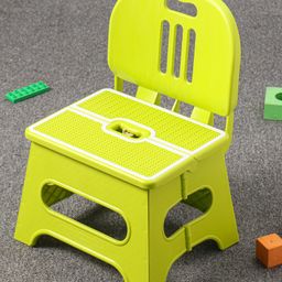Foldable Chair with Backrest - Green-0