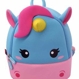 Nohoo Unicorn Shaped Soft Toy Bag Blue Pink - 11 Inches-image-64