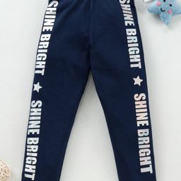 Babyhug Full length Printed Leggings - Blue-image-93
