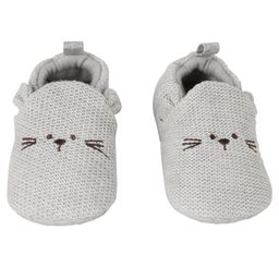 Baby Moo Knitted Kitten Design Booties - Grey-image-15