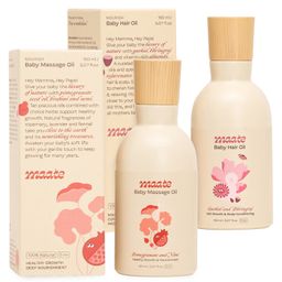 Maate Baby Oil Combo Nourishing Massage Oil -150 ml and Hair Oil -150 ml-image-5
