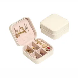 Virtuous Beige Set of 1 Water Resistant Jewellery Organiser Organisers-picture-37