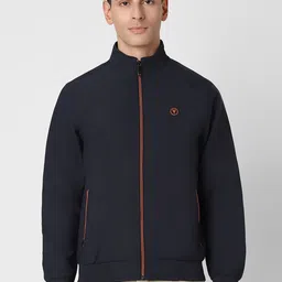 Van Heusen Sport Men Mock Collar Cotton Bomber Jacket-29