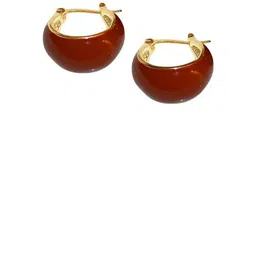 VAGHBHATT Gold-Plated Circular Hoop Earrings image 2