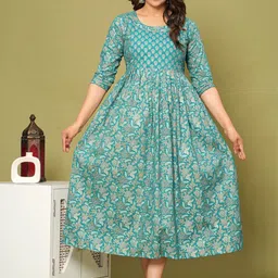 NITVAN Women Floral Printed Gotta Patti Maternity Kurta-image-132