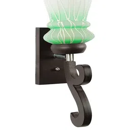 Somil Premium Designer Glass Wall / Night Lamp Elegant & Stylish Dcor Accent for Modern Interiors, Color- Green, White, Size:- 17 X 22 X 27 CM-image-85