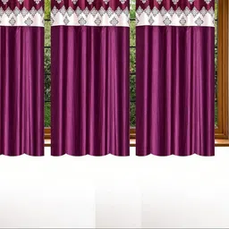 Lunar Days Purple Set of 4 Floral Room Darkening Window Curtain-picture-36