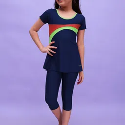 LYCOT Girls Colourblocked Swimwear-46