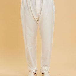 Twamev Men Regular Sequinned Kurta with Churidar And Jacket image 3