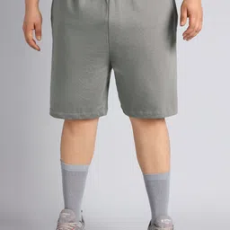 CULT Men Grey Plus Size Training Essential Shorts-image-91