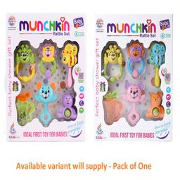 Ratnas Munchin Rattle Set of 6 Pieces - Color &  Shape May Vary image 2