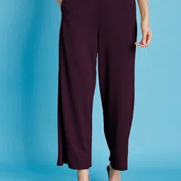 Selvia Women Solid Relaxed Fit Mid-Rise Casual Regular Trouser-image-16