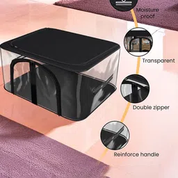 Kuber Industries Black Set of 2 Regular Drawer Organiser Organisers image 5