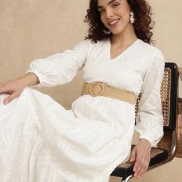 RAREISM Bishop Sleeve Fit & Flare Maxi Dress-picture-37