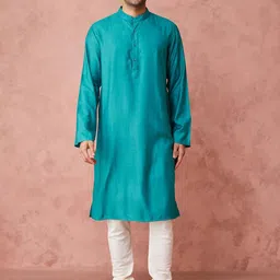 Fabindia Mandarin Collar Straight Kurta-image-99