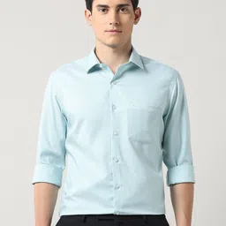 Arrow Men Classic Fit Spread Collar Textured Cotton Formal Shirt-picture-46