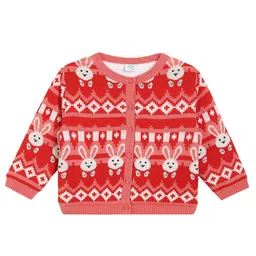MINI KLUB Girls Conversational Printed Round Neck Pullover-picture-37