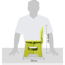 fab n funky Foldable Chair with Backrest - Green image 3