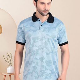 TQH Abstract Self Design Polo Collar T-shirt-picture-4