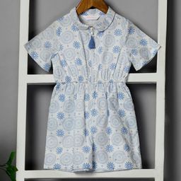 Budding Bees Girls Printed Basic Jumpsuit-54