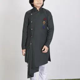 NOYYAL Boys Regular Pure Cotton Kurta with Churidar-39