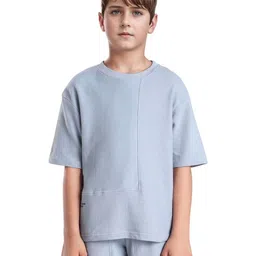 RARE ONES Boys Cotton Boxy Drop-Shoulder Sleeves T-shirt-image-90