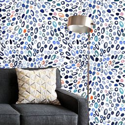 ArtzFolio Printed UV-Resistant Anti-Bacterial Brush Dots Peel & Stick Wallpaper-image-64
