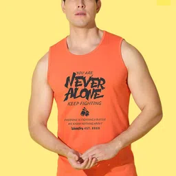 WOOSTRO Pack Of 2 Printed Gym Vests VWS26(MORE YELLOW)(ALONE ORANGE)-image-34